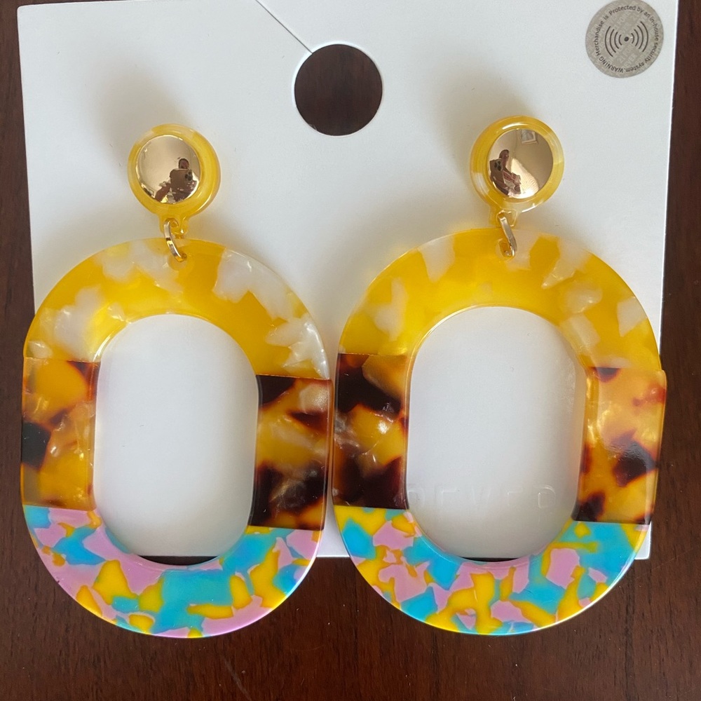 Forever 21 resin and tortoiseshell drop Earrings.